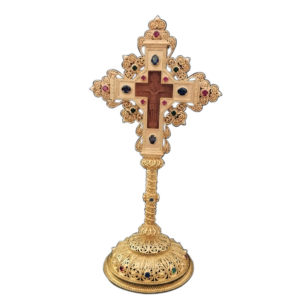 Σταυρός αγιασμού επιχρυσωμένος